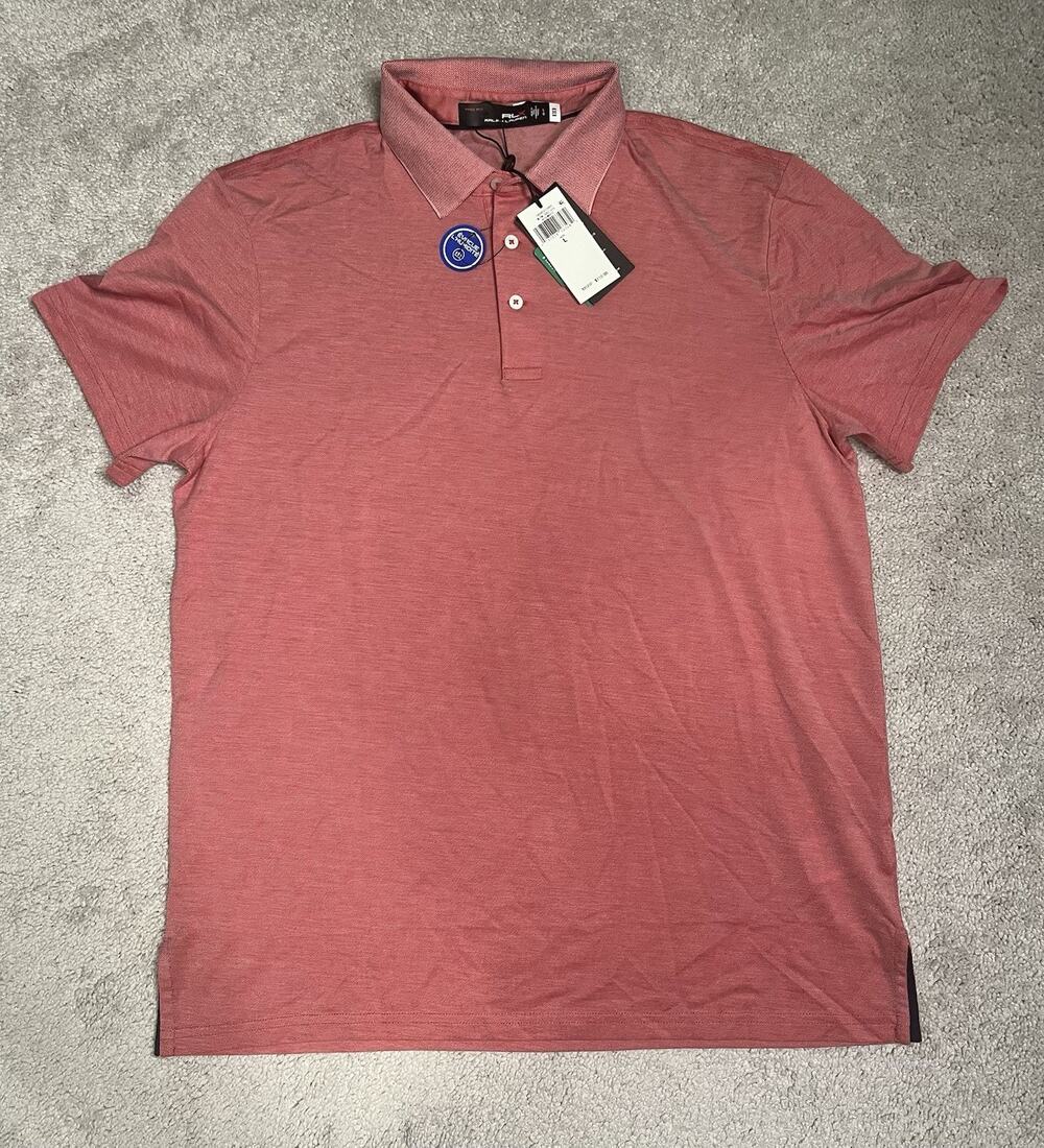 Ralph lauren RLX golf polo Men’s Large Red White Wicking